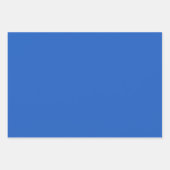 Blauw, geel en wit poka dots ompakken papier inpakpapier vel (Voorkant 2)