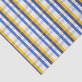 Blauw, geel en wit tissuepapier (Detail)