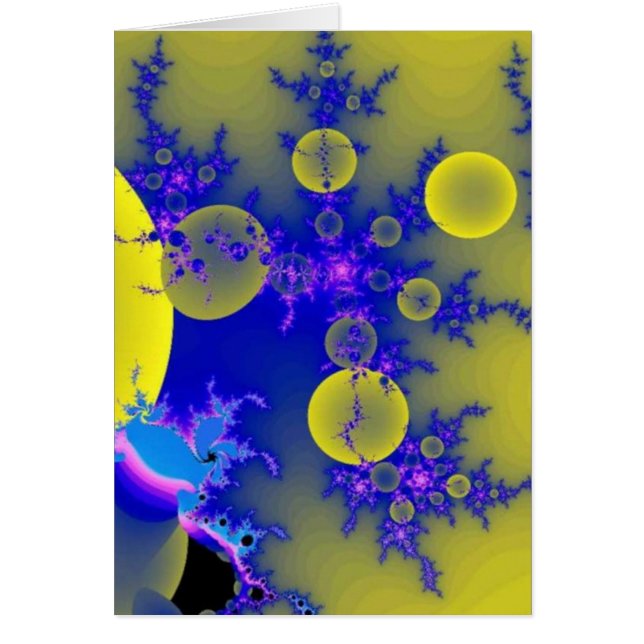 Blauw-geel fractal (Voorkant)