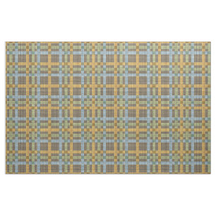 Blauw geel groen Tartanpleidooi Patroon Stof