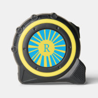 Blauw Geel Monogram Zonneband Maatregel