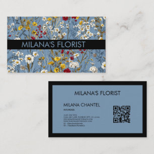 Blauw Geel Rode Madelief Modern Trendy Bloem Bloem Visitekaartje