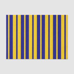 Blauw Geel Stijlvolle Strepen Patroon Ontwerp Tissuepapier