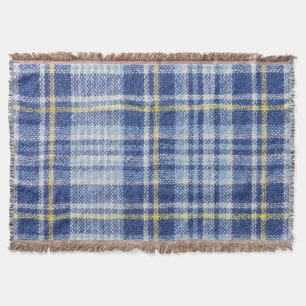 Blauw Geel Tartan: Modieuze Plaid Deken