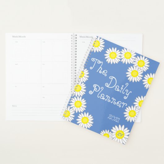 Blauw Geel Wit Daisy Planner (Display)
