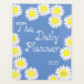 Blauw Geel Wit Daisy Planner (Voorkant)