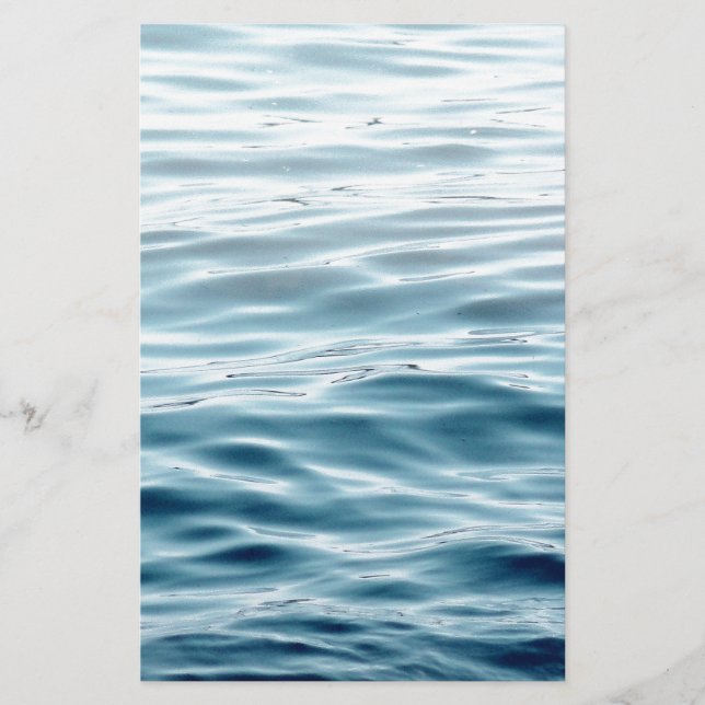Blauw gegolfd water (Voorkant)