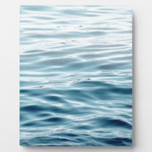 Blauw gegolfd water fotoplaat