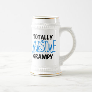 Blauw geheel Geweldige grijze T-shirts en cadeautj Bierpul