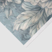 Blauw Geïnspireerd Bloemen Decoupage Tissuepapier (Detail)