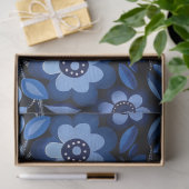 Blauw  Geïnspireerd Vogelcollage Decoupage Tissuepapier (Geschenk)