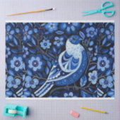 Blauw  Geïnspireerd Vogelcollage Decoupage Tissuepapier (Craft)