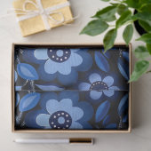 Blauw  Geïnspireerd Vogelcollage Decoupage Tissuepapier (Geschenk)