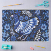 Blauw Geïnspireerd Vogelcollage Decoupage Tissuepapier (Craft)