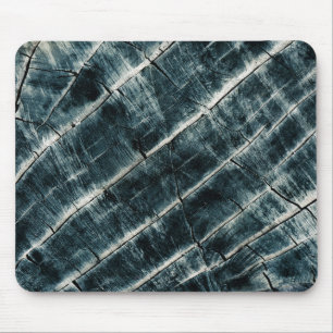 Blauw gekleurd hout muismat