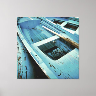 Blauw gekleurde roestbont Vist Canvas Afdruk