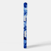 Blauw gekreukte papieren foto Case-Mate iPhone case (Achterkant / Rechts)