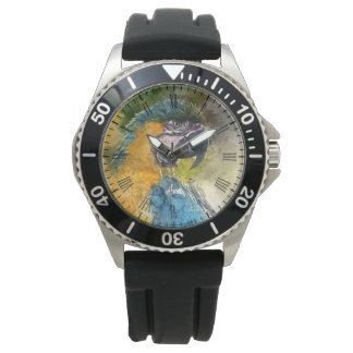 Blauw-gele ara (Ara ararauna) Horloge
