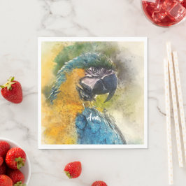 Blauw-gele ara (Ara ararauna) Servet