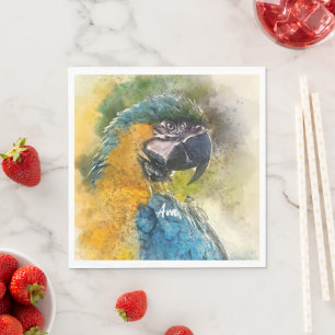 Blauw-gele ara (Ara ararauna) Servet