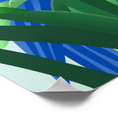 Blauw-gele ara poster (Hoek)