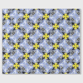 Blauw gele Grote Denen Cadeaupapier (Vlak)
