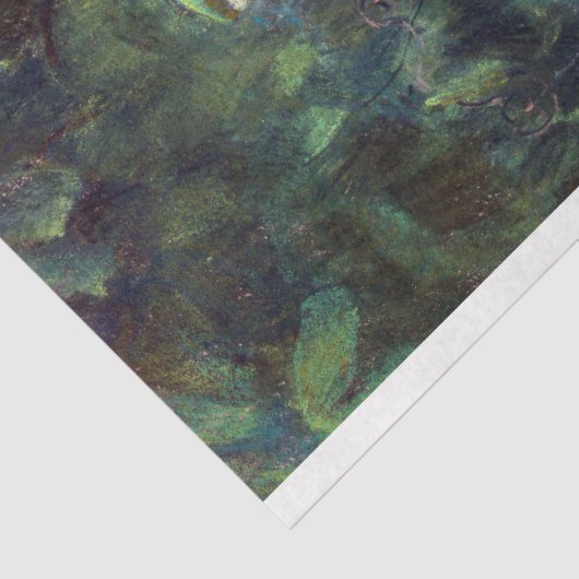 blauw-gele-macrowitpapier tissuepapier (Detail)