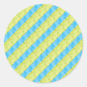 blauw-gele paletten ronde sticker