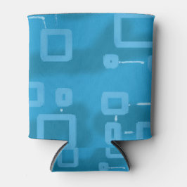 Blauw geometrisch blikjeskoeler