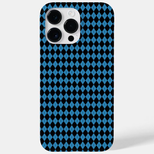 Blauw geometrisch Case-Mate iPhone case (Achterkant)