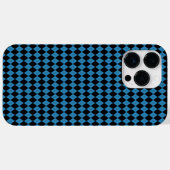 Blauw geometrisch Case-Mate iPhone case (Achterkant (horizontaal))