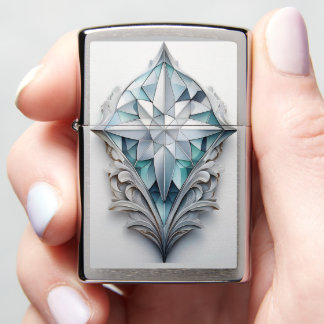 Blauw geometrisch decoratief kruis