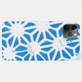 Blauw geometrisch patroon Case-Mate iPhone case (Achterkant (horizontaal))