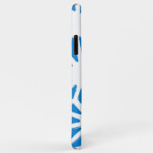 Blauw geometrisch patroon Case-Mate iPhone case (Achterkant/rechts)