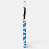 Blauw geometrisch patroon Case-Mate iPhone case (Achterkant/links)