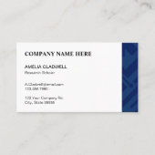 Blauw geometrisch visitekaartje (Voorkant)