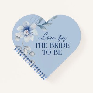 Blauw gepersonaliseerd advies voor de bruid Keepsa Notitieboek