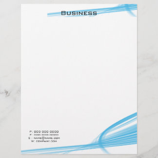 blauw gepersonaliseerd briefhoofd