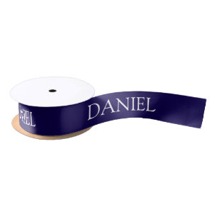 Blauw Gepersonaliseerde Naam Lint