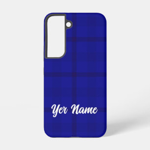 Blauw geplakt patroon - samsung galaxy hoesje
