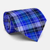 Blauw geplakt Stropdas (Opgerold)