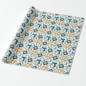 Blauw gereedschap inpakpapier (Uitgerold)