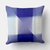 Blauw geruit kussen (Achterkant)