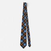 Blauw geruit papa stropdas (Voorkant)