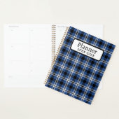 Blauw geruit planner (Display)