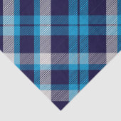 Blauw geruit  tissuepapier (Detail)