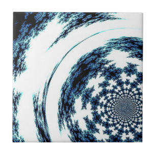Blauw Gesponnen Draad Tegeltje