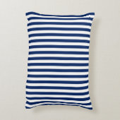 Blauw gestreept accent kussen (Achterkant (Verticaal))