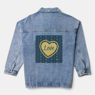 Blauw gestreepte denim jas van Dichteres Adiela Ak Jacket
