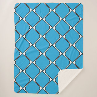 blauw gestreepte hart throw kussen
